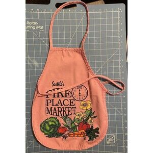 Seattle's Pike Place Market Pale Pink Small Children’s Art Chef’s Apron Smock